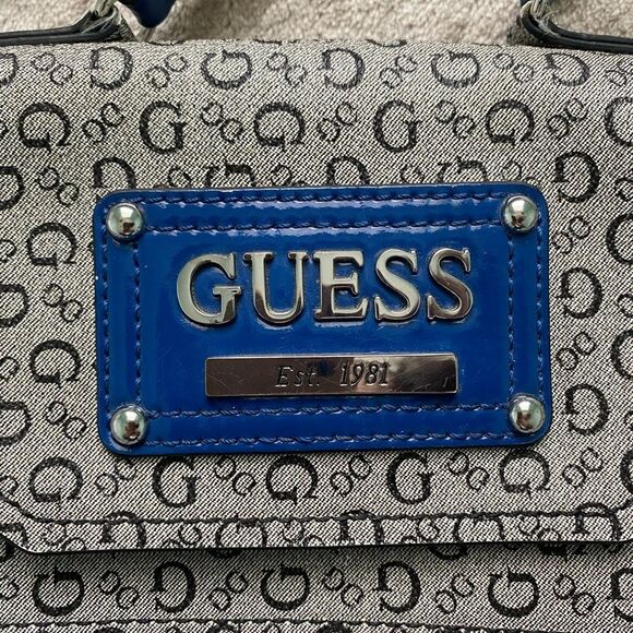 Guess Shoulder Strap Blue and Grey Small Y2K Bag - Picture 3 of 5
